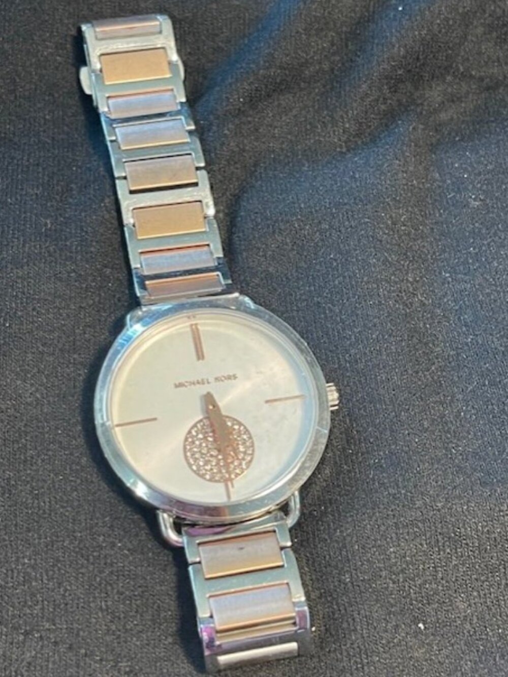 Michael Kors Silver and brushed gold watch